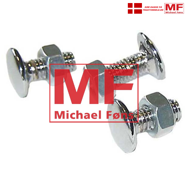 Hjlmbolte, 8-stks-pose. Til MF35 fra 1958-1964. Forniklet.