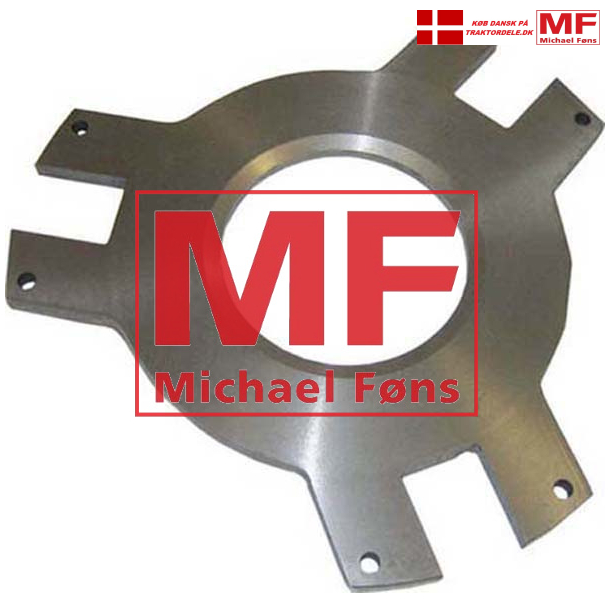 Brugt PTO-trykplade med fsterer. Til 11 tommers kobling i MF35-65-135-165