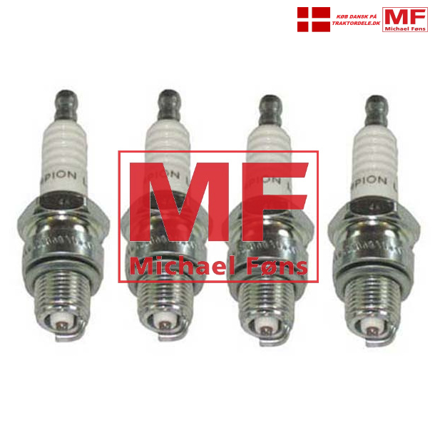 Tndrr x 4 stk, gte Champion. Til benzin-motorer i MF35, Ferguson og Dexta