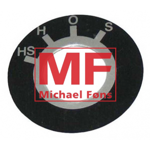 Startkontakt-symbolplade, HS-H-0-S. MF165-MF175-MF178-MF185-MF188