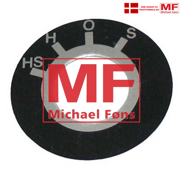 Startkontakt-symbolplade, HS-H-0-S. MF165-MF175-MF178-MF185-MF188