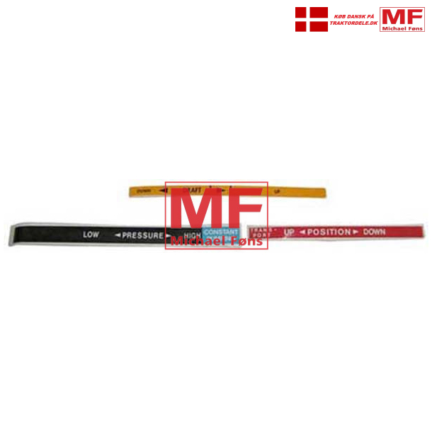 Liftkvadrant-labelst med DANSK TEKST. 3 stk i st