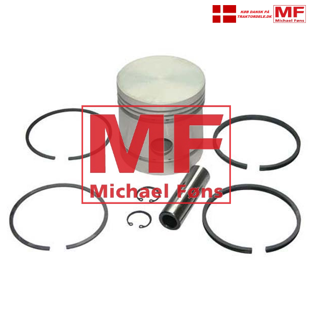 Stempel uden ringe, 87mm til MF35, MF135 og Dexta. 4-rings-type.