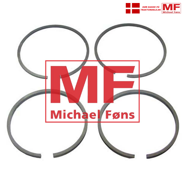 Stempelrings-st med 4 ringe, Ferguson 85mm. Ringe: 2+2+4,75+4,75mm