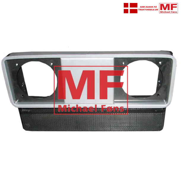 Frontgrill, nederste-, med lygtehuller. MF565-575-590