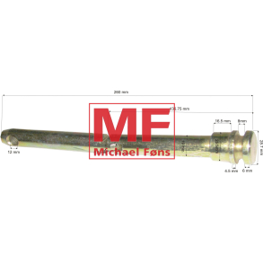 Led-plk til Ferguson26-31. Monteret gennem de 3 lasker p bagtjet.