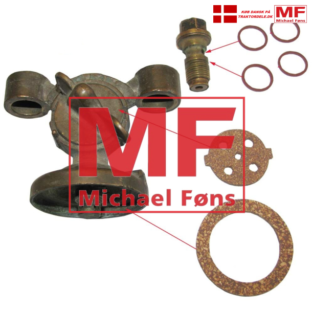 Petroleumshane-repst, med slamglas-ring. Ferguson med dobbelt-tank