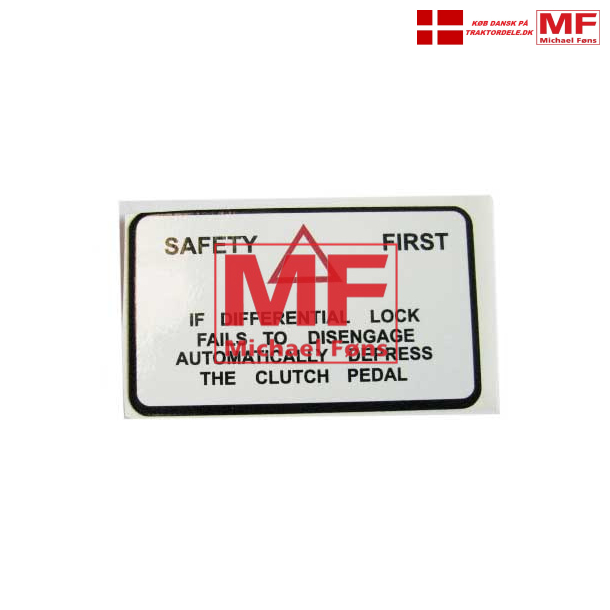 Label til differentialesprre, MF35K, MF35X samt MF65 og hele 100-linien