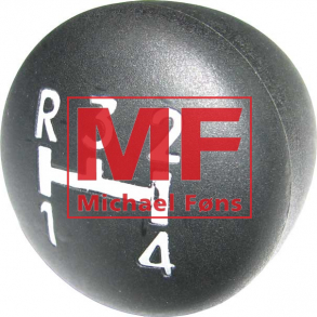 Gearstangsknop, R-1-2-3-4, til MF135 og opad med 8-trins gearkasse.