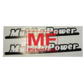 Multi-Power labelst, som de originale til MF65. Lngde 380mm 