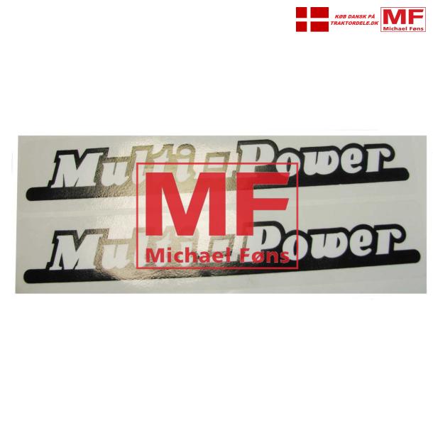 Multi-Power labelst, som de originale til MF35X. Lngde 200mm p klar folie.