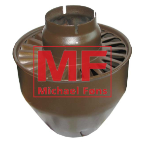 Indsugnings-hat, monteret under hj�lm, MF165-MF175-MF178-MF168, med oliebads-filter.