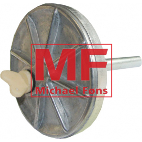 Alu-bund m. aftapskrue. Til hj model slamglas. CAV-system.