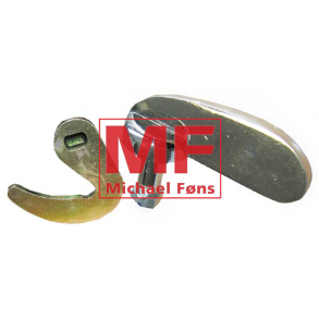 Hjlmkrog med forkromet greb med rigtige ml. MF65. Stk-pris