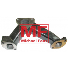 Udstdnings-manifold med nedadvendt afgang. MF175-178-185 og flere.