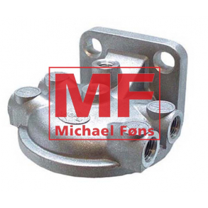 Filter-hoved til enkelt-filter. Med 1/2UNF gevind