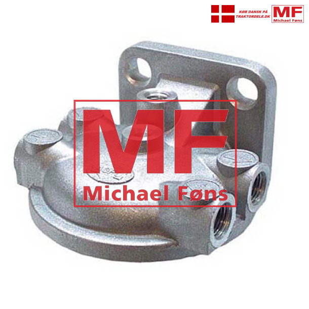 Filter-hoved til enkelt-filter. Med 1/2UNF gevind