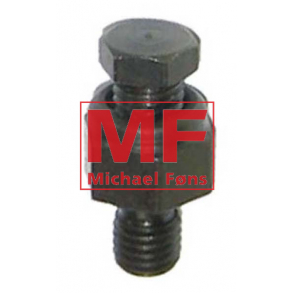 Udlufte-skrue m. kobberskive. Type med lille gevind. Til topdksel i CAV-pumper. 