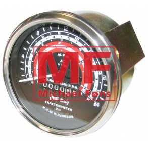 UDSOLGT, da timetller ikke virker: Traktormeter, MF65. Med logo