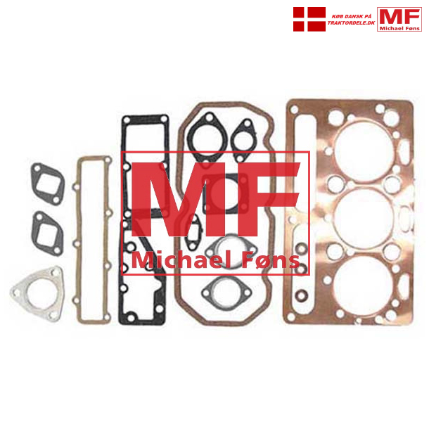 Toppaknings-st, kobber-type. Til Perkins AD3.152.Med alle de rigtige pakninger og monterings-tips. 