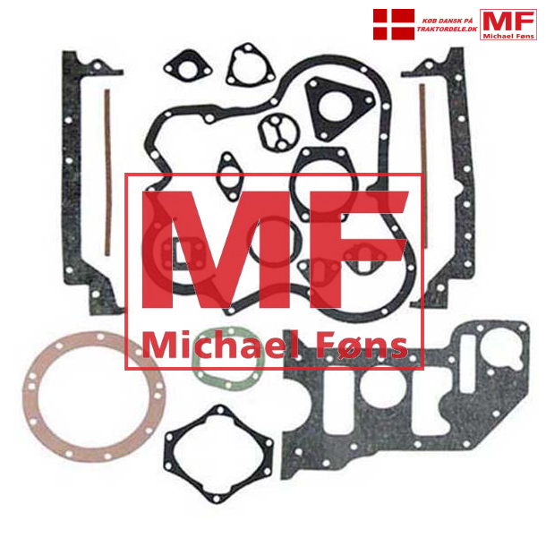 Motorblok-paknings-st, Perkins A3.152 og AD3.152 med snorttning. MF35, MF135