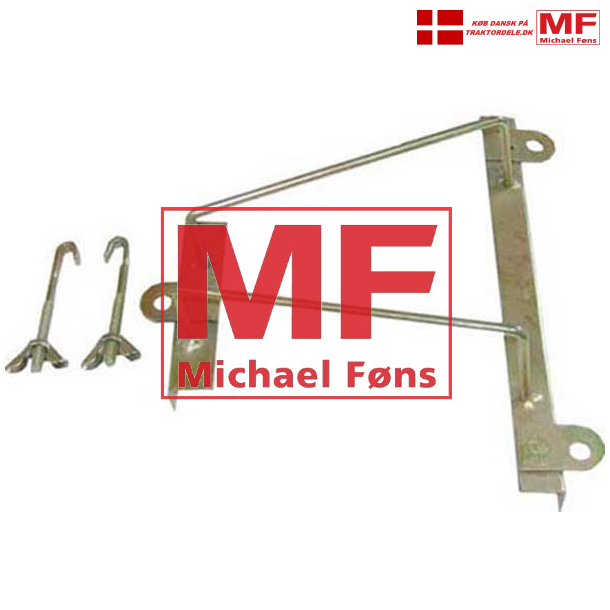 Batteri-holderst, MF135. Med gevindstnger+vingemtrikker