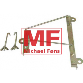 Batteri-holderst, MF135+MF240. Med gevindstnger+vingemtrikker