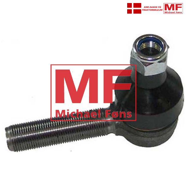 Styrekugle, yderste Hjre, med hjre-gevind 20,5mm. MF65 Industri-traktor.