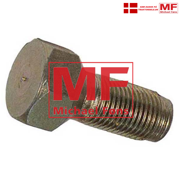 Forhjulsbolt til indskruning i nav, MF135-MF165-MF175 og flere. NV19mm