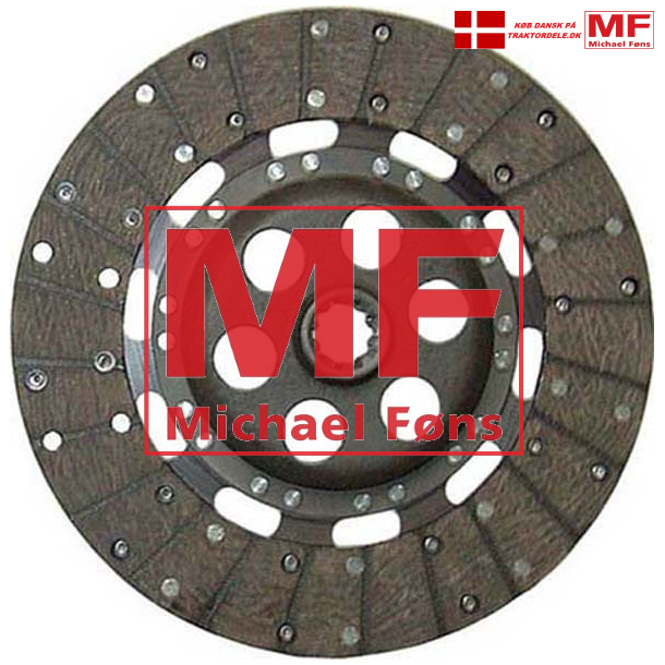 Fremdrift-koblingsplade, MF35/3-cyl samt MF135/diesel-MF165-MF175. 280mm