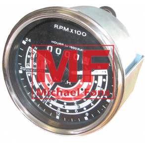 Traktormeter, km/t. MF35Benzin med PTO540 ved 1500RPM