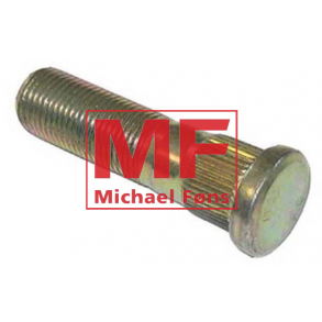 Baghjulsbolt til Ferguson26-31, med rundt hoved og 16,3mm riflet skaft.