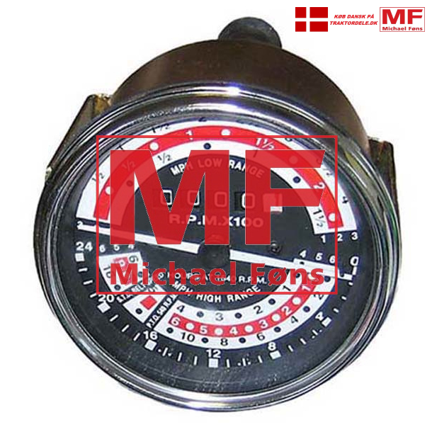 Traktormeter, MF35K Benzin. Skala km/time