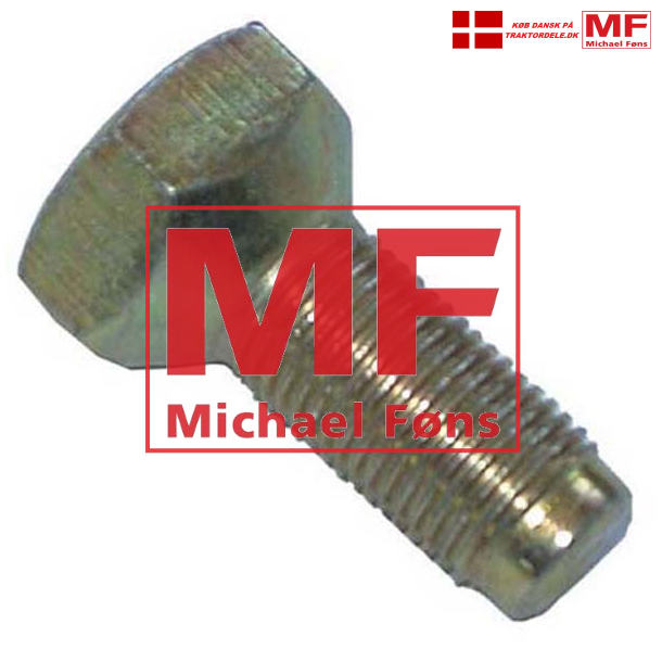 Forhjulsbolt til indskruning i nav, MF135-MF165-MF175 og flere. NV22mm
