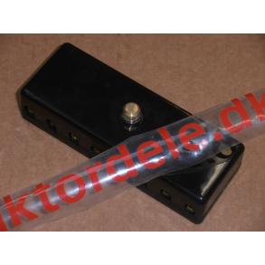 Sikringsdse, 8-rkkers- i sort bakkelit, til Bukh