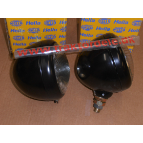 Forlygtest, Ermax-kopi i sort metalhus og med 12Vpre med 20mm sokkel+pos-lys