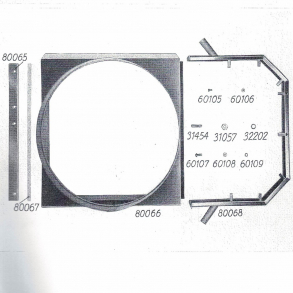 Split-tegning, Bukh blserskjold+ramme