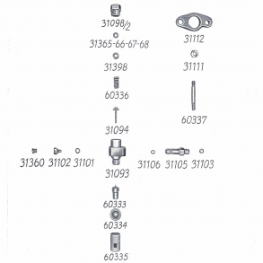 Split-tegning, Bukh dyseholder+tilbehr