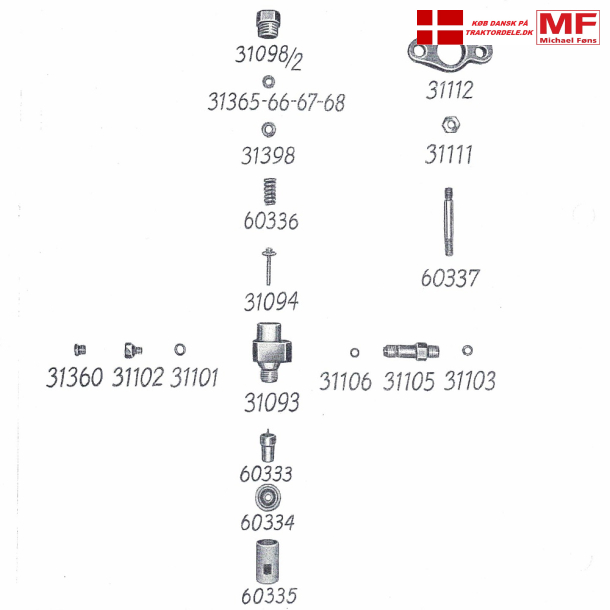 Split-tegning, Bukh dyseholder+tilbehr