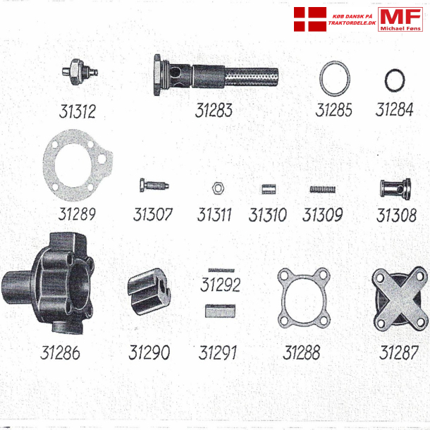 Split-tegning, oliepumpe+bundprop