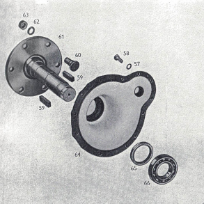 Bukh302 baghjulsaksel+tilbehr