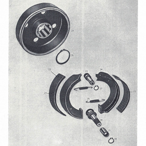 Bukh302/403 bremsetromle+bremsesko