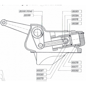Split-tegning, Bukh452 lftecylinder+tilbehr