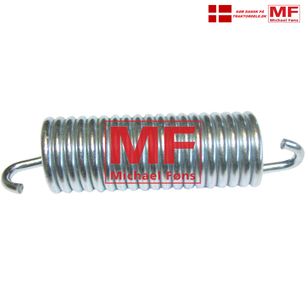 Bremsepedal-returfjeder, lgd. 78mm. Ford2000-3000-4000 samt 100-serie og 10-serie