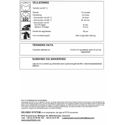 Maleanvisning samt Datablade til mit 2-komp. topmalings-system.