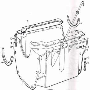 Split-tegning, bundkar. Dexta diesel
