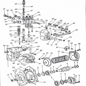 Split-tegning, Dexta Dieselpumpe med Wacuum-regulering