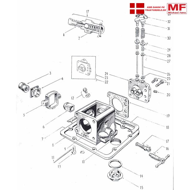 Ferguson liftpumpe: Repst+enkeltdele+tilbehr