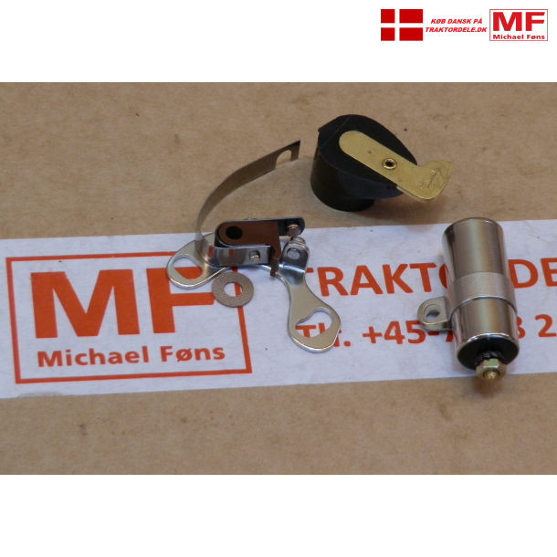 Strmfordeler-renoverings-st. Platiner+kondensator+rotor, til Ferguson og MF35 samt MF135.