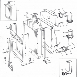 MF165 kler+slanger+ramme+skjold+tilbehr
